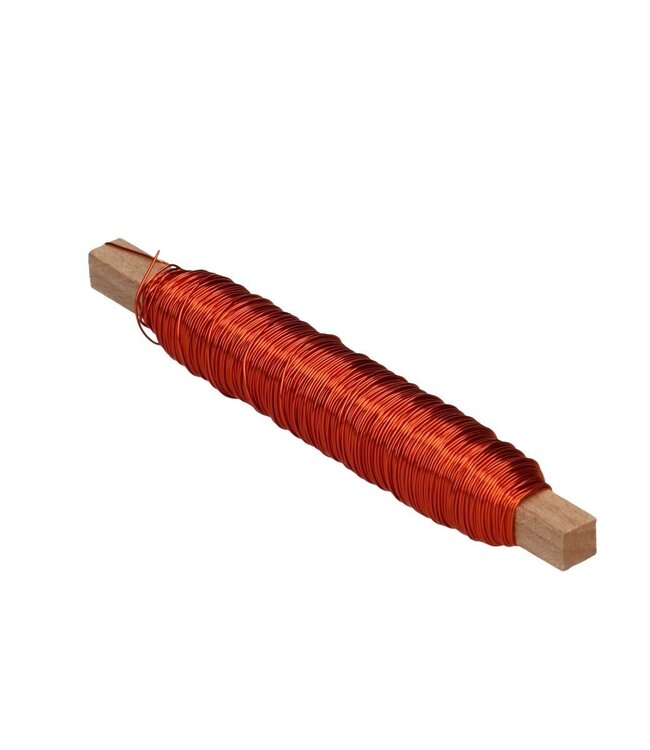 Copper-coloured lacquered copper wire | Thickness 0.5 millimetres | Weight 100 grams | Ordered by piece