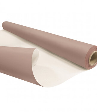 4A Eco waterbestendige rol bruin wit papier | Breedte 80 centimeter | Lengte 25 meter | Per stuk