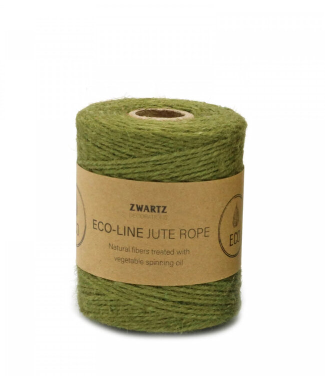 Olive green jute wire | Diameter 3 millimetres | Length 160 metres | Ordered by piece