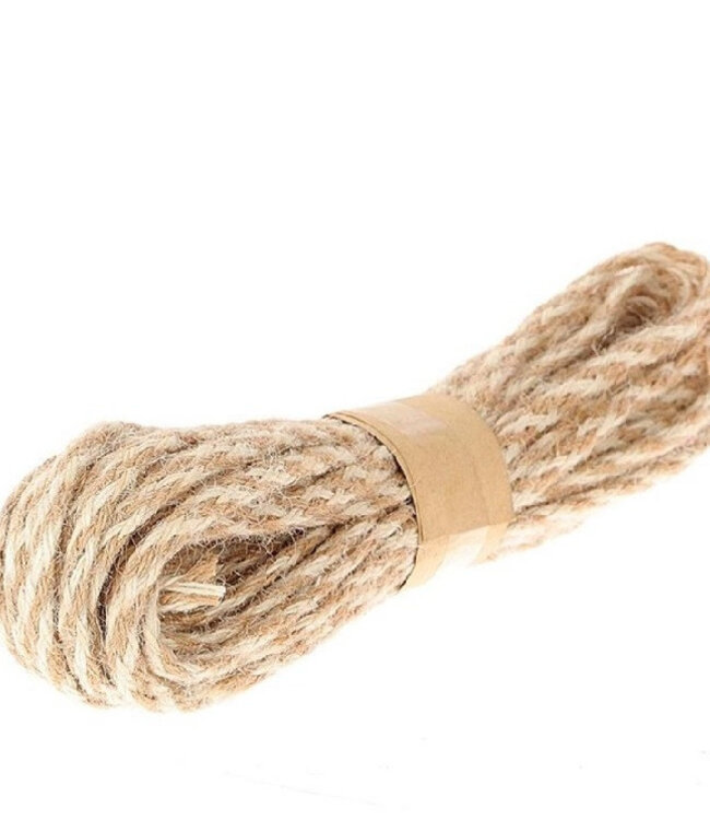 Natural jute wire | Diameter 4 millimetres | Length 7 metres | Available individually