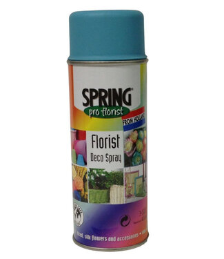 4A Lichtblauwe spuitverf | Inhoud 400 milliliter | Spring Pro Florist deco spray | Per spuitbus