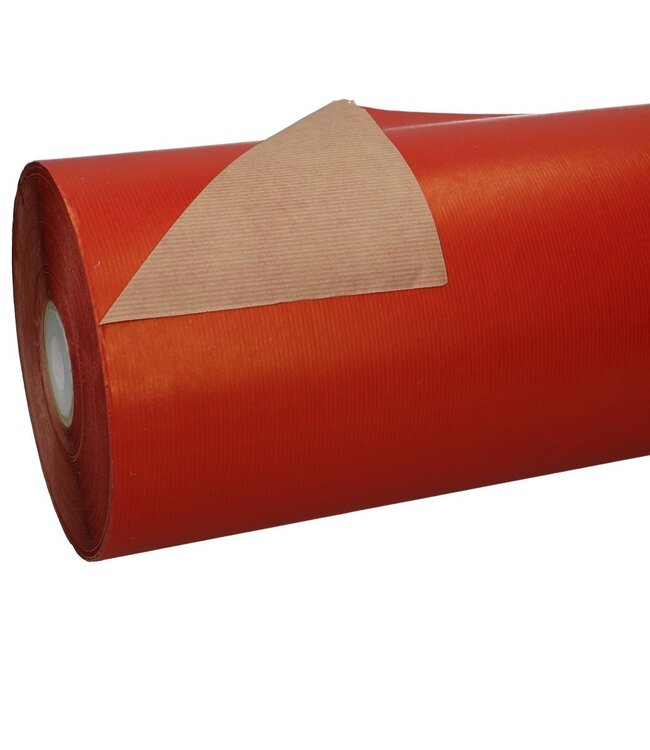 Rouleau de papier rouge | Largeur 60 centimètres | Poids de la feuille 50 grammes | Poids du rouleau 12 kilogrammes | Commande par rouleau