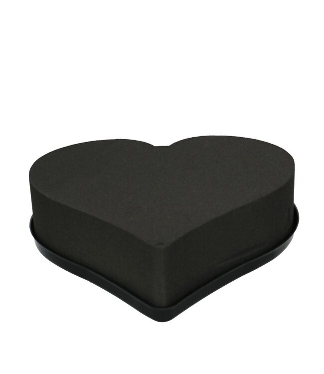 Black Oasis Eychenne floral foam heart | Height 28cm | Order per 2 hearts