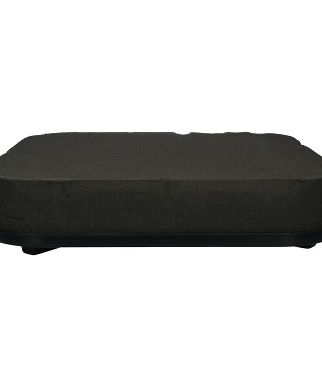 Oasis noir Eychenne coussin carré en mousse floral | Longueur 40cm | Commandé par 2 pièces