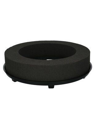 4A Black Oasis Eychenne floral foam ring | Diameter 30cm | Per 2 pieces