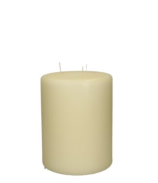 4A Ivory white pillar candle with 3 wicks | Diameter 15 centimetres | Height 20 centimetres | Per 2 pieces