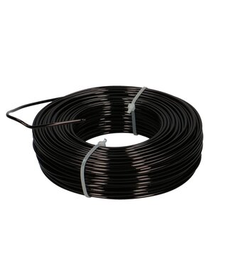 4A Black aluminium wire | Diameter 2 millimetres | Length 60 metres | Weight 500 grams | Per piece