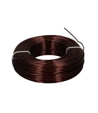 4A Bruin aluminium draad | Diameter 2 millimeter | Lengte 60 meter | Gewicht 500 gram | Per stuk