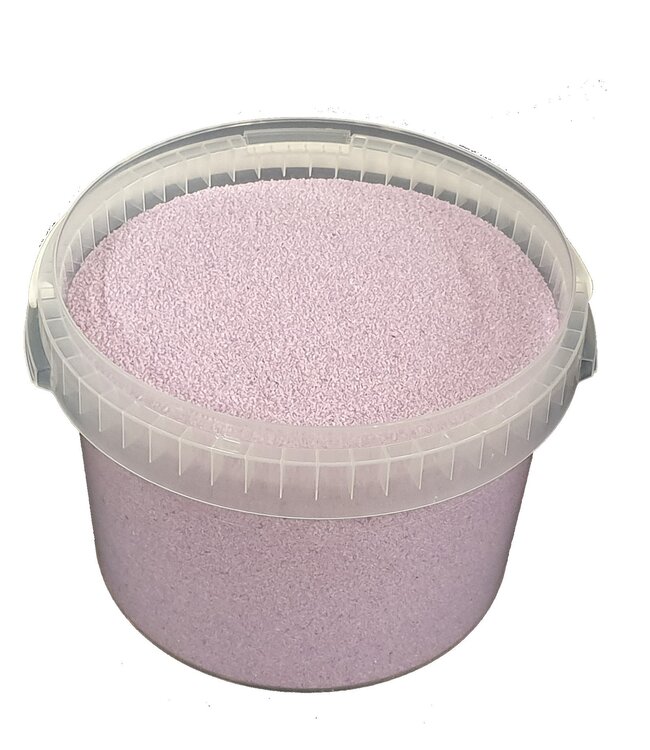 Lilac-coloured quartz sand | Bucket capacity 3 litres | Order by bucket