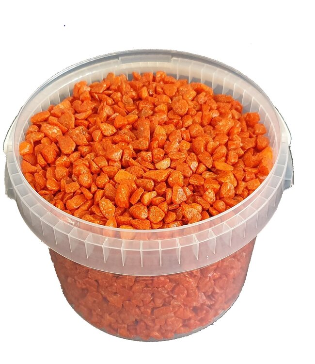 Terracotta-coloured decorative pebbles | Bucket capacity 3 litres | Order by bucket