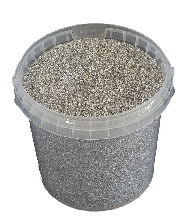 Silver quartz sand | Bucket capacity 1 litre | Order per 6 buckets