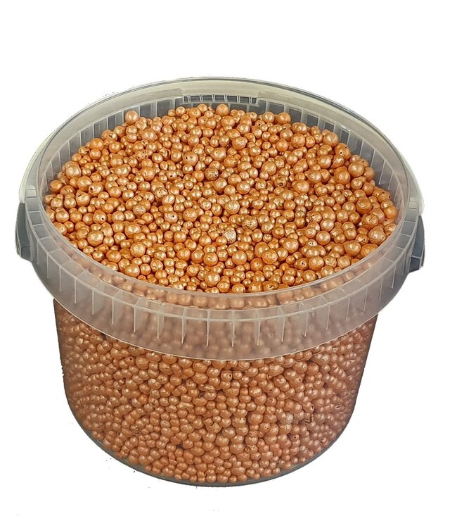 Orange terracotta pearls | Bucket capacity 10 litres | Order by bucket