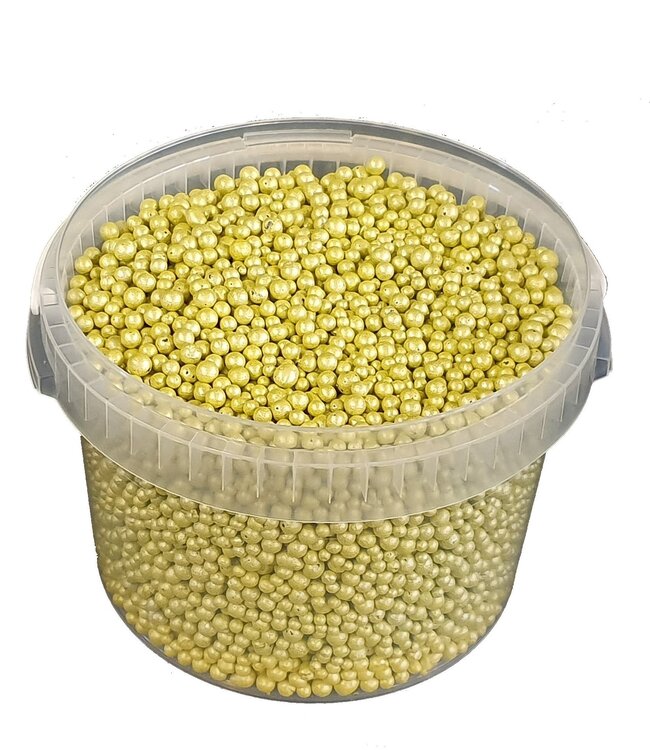 Yellow terracotta pearls | Bucket capacity 10 litres | Order by bucket