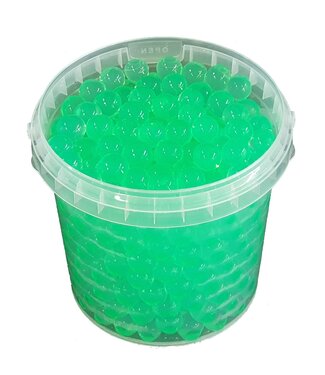 QC Perles de gel vert clair | Capacité du seau 1 litre | Par 6 seaux