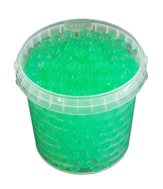 Light green gel beads - orbeez - water beads | Bucket capacity 1 litre | Order per 6 buckets