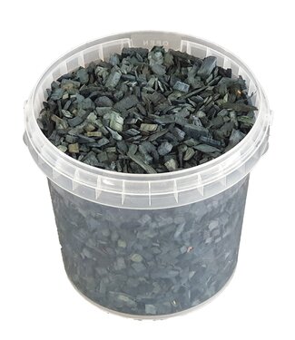 QC Wood chips black | Bucket capacity 1 litre | Per 6 buckets