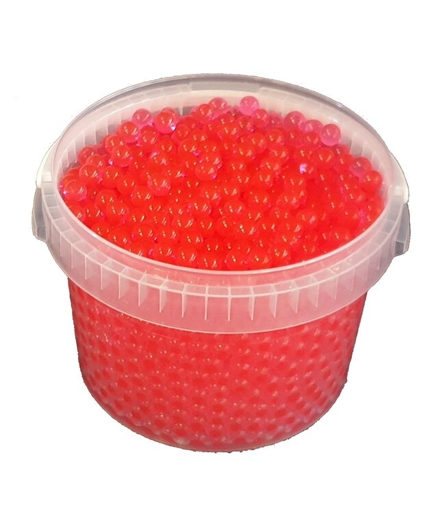 Cherry-coloured gel beads - orbeez - water beads | Bucket capacity 3 litres | Order per bucket