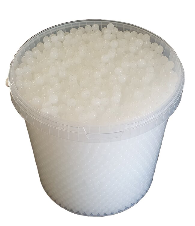 White gel beads - orbeez - water beads | Bucket capacity 10 litres | Order per bucket