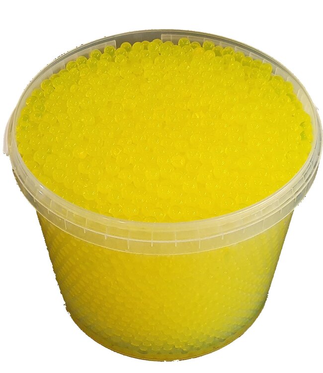 Yellow gel beads - orbeez - water beads | Bucket capacity 10 litres | Order per bucket