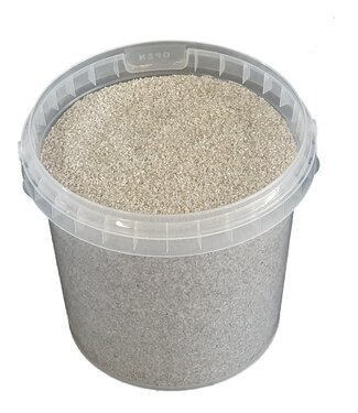 QC Light grey quartz sand | Bucket capacity 1 litre | Per 6 pieces