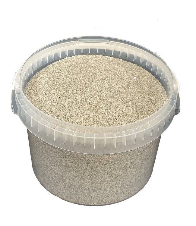 Sable de quartz gris clair | Capacité du seau 3 litres | Commande par seau