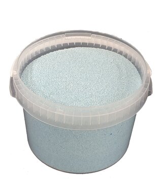 QC Light blue quartz sand | bucket volume 3 litres | each