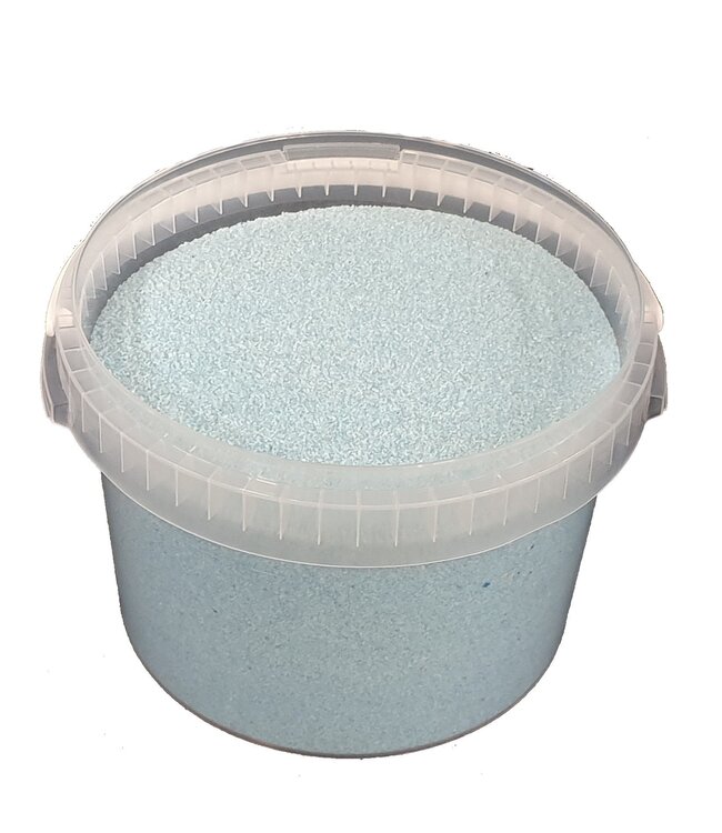 Light blue quartz sand | Bucket capacity 3 litres | Order by bucket