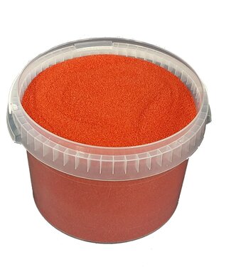 QC Red quartz sand | bucket capacity 3 litres | each