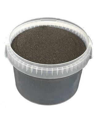 QC Black quartz sand | bucket volume 3 litres | each