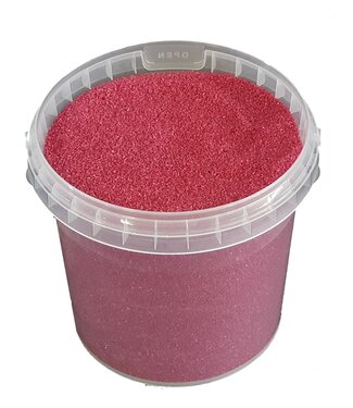 QC Christmas quartz sand | Bucket capacity 1 litre | Per 6 pieces