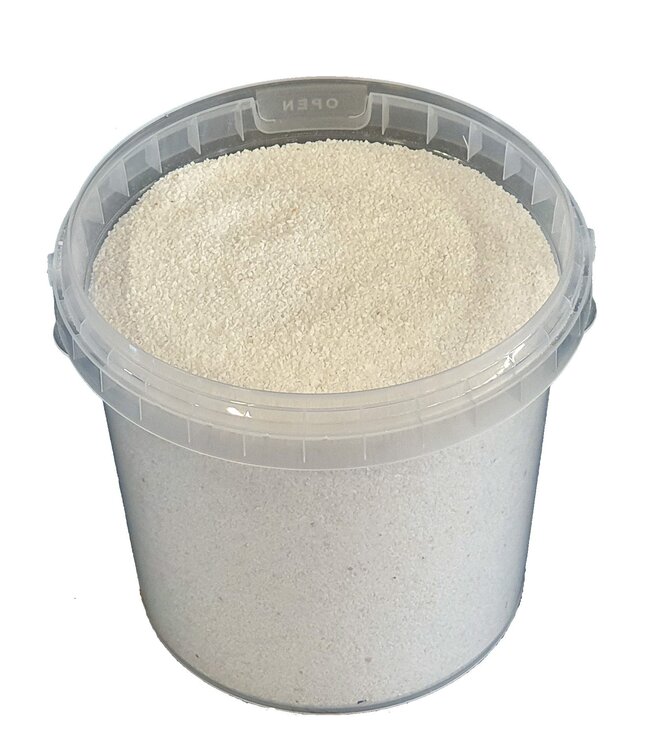 White quartz sand | Bucket capacity 1 litre | Order per 6 buckets