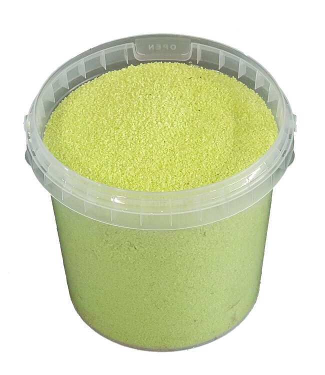 Light green quartz sand | Bucket capacity 1 litre | Order per 6 buckets