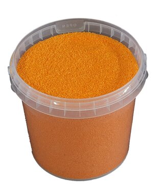 QC Orange quartz sand | Bucket capacity 1 litre | Per 6 pieces