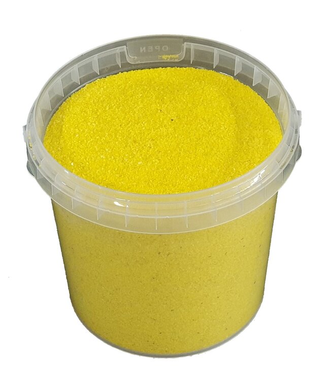 Yellow quartz sand | Bucket capacity 1 litre | Order per 6 buckets