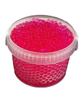 QC Perles de gel rose | Capacité du seau 3 litres | Par seau