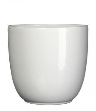 4A Witte keramiek Torino pot | Diameter 28 centimeter | Hoogte 25 centimeter  | Per stuk