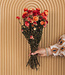 Dried salmon-coloured Helichrysum | Salmon-coloured straw dried flowers | Length 55 centimetres | Order per bunch