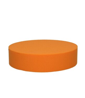 4A Orange Oasis floral foam cake | Diameter 20 centimetres | Height 5 centimetres | Per 2 pieces