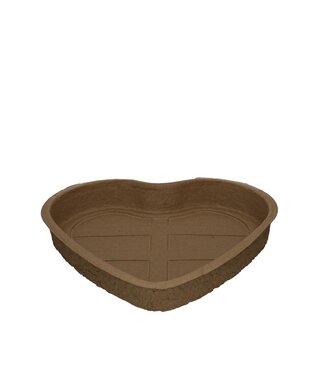 4A Brown heart-shaped floral foam dish Biodur | Height 35 centimetres | Per 6 pieces