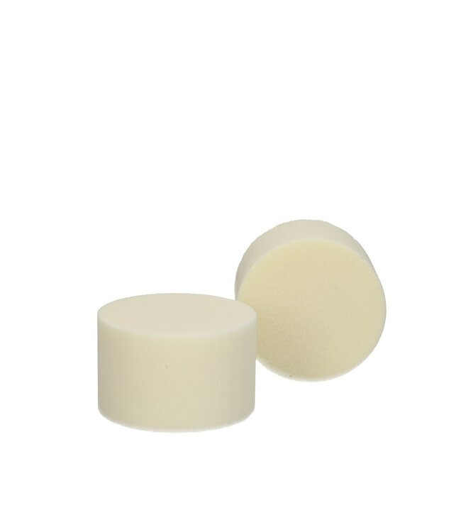 Ivory coloured Oasis floral foam cylinder | Diameter 5 centimetres | Height 8 centimetres | Ordered per 6 pieces