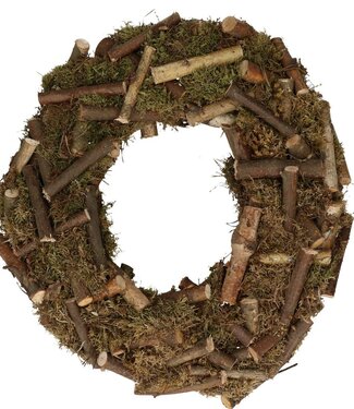 4A Natural Milka Birch wreath | Diameter 45 centimetres | Per piece