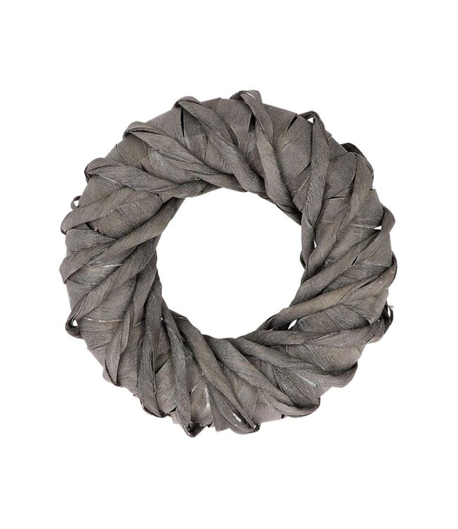 Grey Cemani twist wreath | Diameter 30 centimetres | Per wreath to order