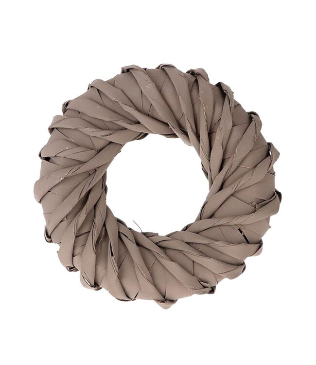 Brown Cemani twist wreath | Diameter 30 centimetres | Per wreath to order