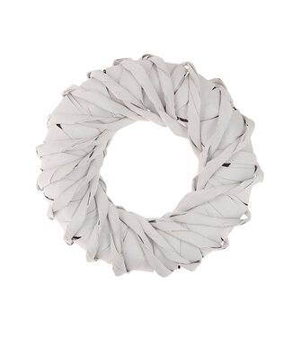 4A White Cemani twist wreath | Diameter 30 centimetres | Per piece