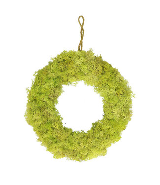 4A Light green wreath of reindeer moss | Diameter 30 centimetres | Per piece