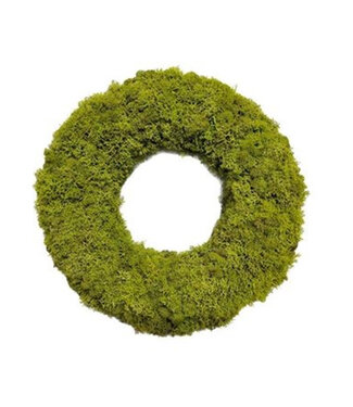 4A Groene krans van rendiermos | Diameter 40 centimeter | Per stuk