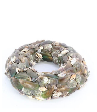 4A Natural shell wreath | Diameter 30 centimetres | Per piece