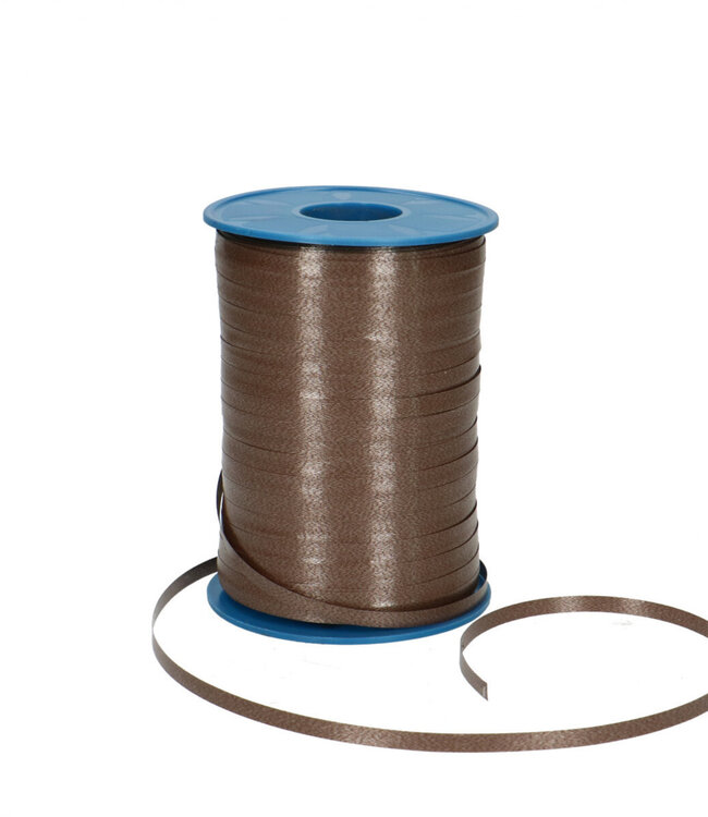 Bronze coloured curling ribbon | Width 5 millimetres | Length 500 metres | Ordered by piece