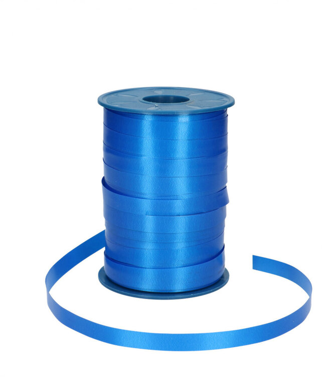 Mid-blue curling ribbon | Width 10 millimetres | Length 250 metres | Ordered by piece