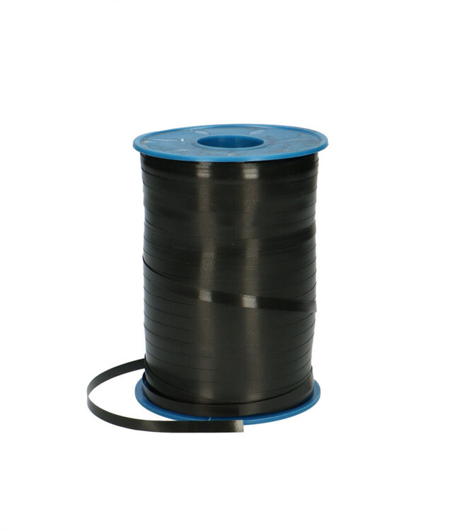 Black curling ribbon | Width 5 millimetres | Length 500 metres | Ordered by piece